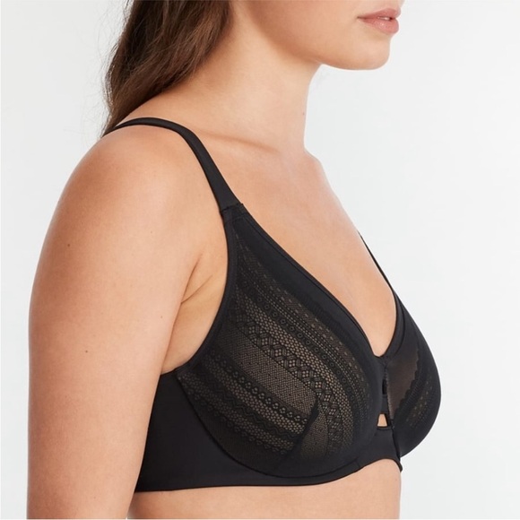 SPANX Illusion Lace Minimizer Bra top black 32G - Picture 3 of 8